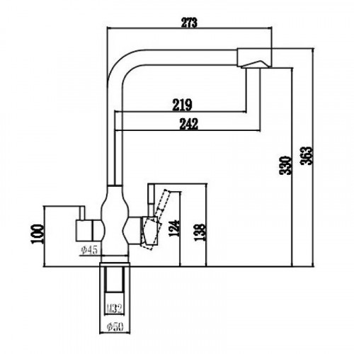 Смеситель для кухни Fmark FS0262 цвет Сатин