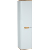 Шкаф пенал Vitra Sento 40 R 60842 подвесной с бельевое корзиной Белый матовый МДФ / ЛДСП