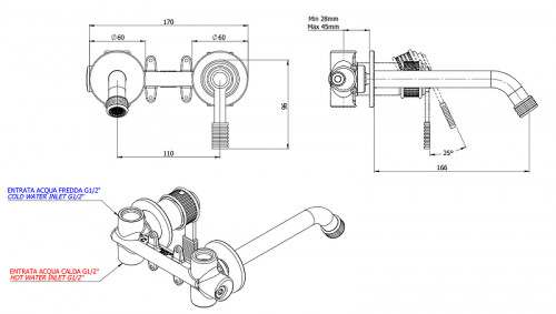 Смеситель для раковины Remer Atelier AL15P цвет Хром