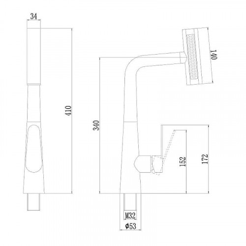 Смеситель для кухни Fmark FS8277A цвет Хром
