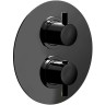 Смеситель для душа Cisal Less New LN01810040 с термостатом Черный матовый латунь встраиваемый