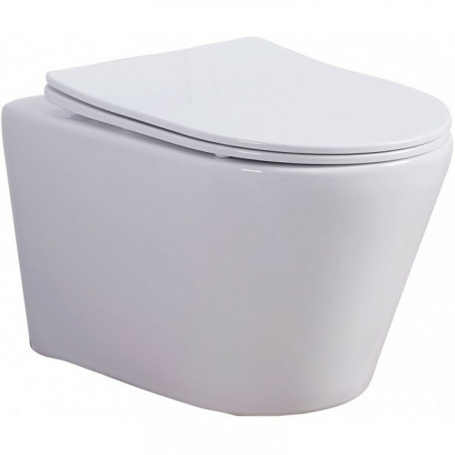 Унитаз Esbano Clavel ESUPCLAVW подвесной Белый глянцевый с сиденьем Микролифт фаянс подвесной