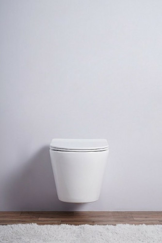 Унитаз Esbano Clavel ESUPCLAVW подвесной Белый глянцевый с сиденьем Микролифт фаянс подвесной