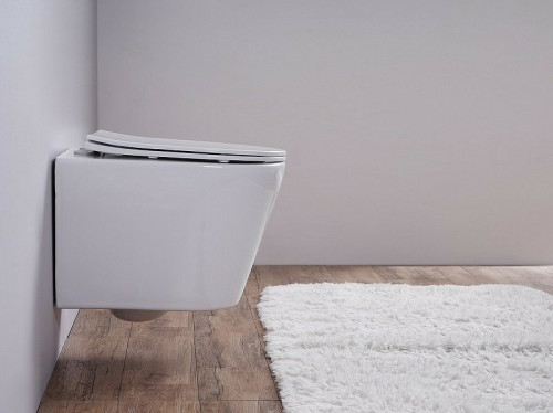 Унитаз Esbano Clavel ESUPCLAVW подвесной Белый глянцевый с сиденьем Микролифт фаянс подвесной