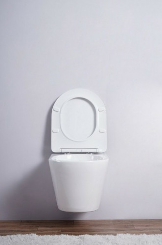 Унитаз Esbano Clavel ESUPCLAVW подвесной Белый глянцевый с сиденьем Микролифт фаянс подвесной