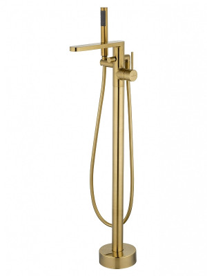 Смеситель для ванны Wonzon &amp; Woghand Stick WW-88649901-BG цвет Брашированное золото