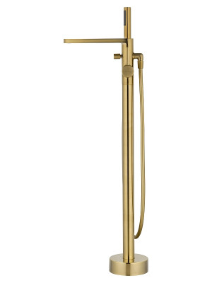 Смеситель для ванны Wonzon &amp; Woghand Stick WW-88649901-BG цвет Брашированное золото