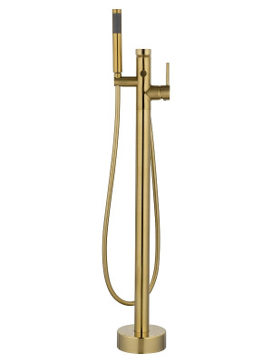Смеситель для ванны Wonzon &amp; Woghand Stick WW-88649901-BG цвет Брашированное золото
