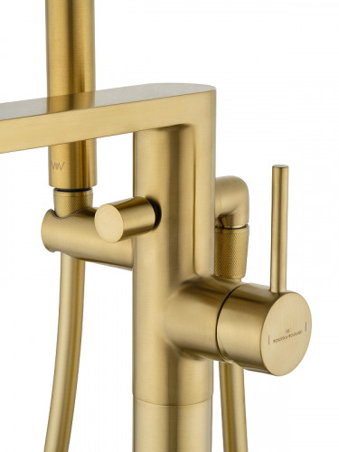 Смеситель для ванны Wonzon &amp; Woghand Stick WW-88649901-BG цвет Брашированное золото
