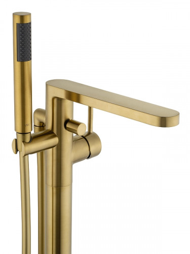 Смеситель для ванны Wonzon &amp; Woghand Stick WW-88649901-BG цвет Брашированное золото