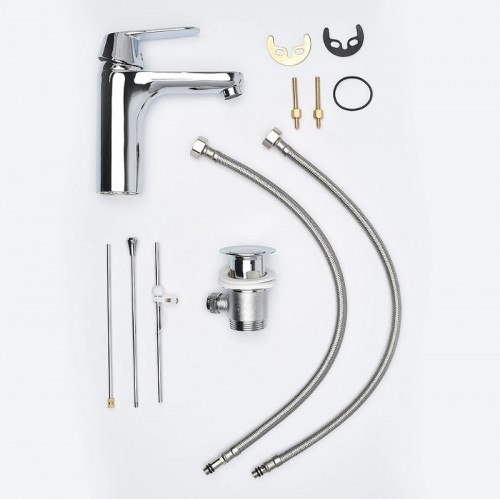 Смеситель для раковины AQUAme Prato AQMP6131 Хром латунь