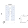 Душевая кабина River Dunay XL 80x80 MT 10000006202 с поддоном