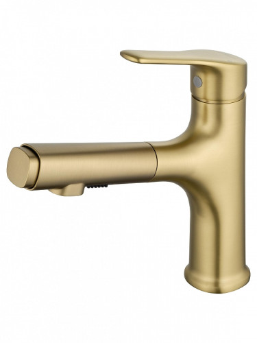 Смеситель для раковины Wonzon &amp; Woghand WW-AE4151-BG цвет Брашированное золото