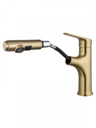 Смеситель для раковины Wonzon &amp; Woghand WW-AE4151-BG цвет Брашированное золото