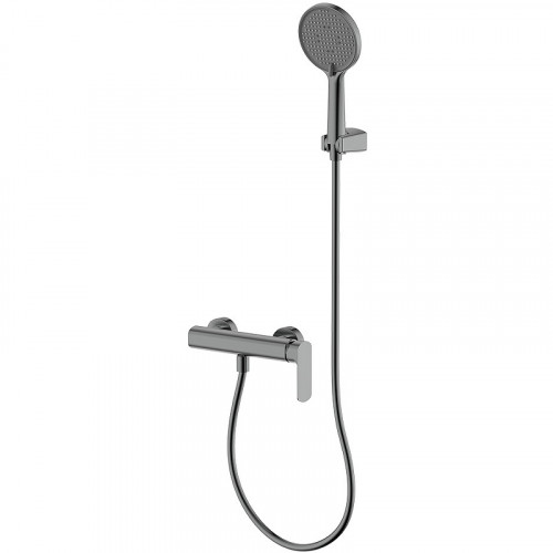 Смеситель для душа AQUAme Monza AQM6313GM Оружейный металл латунь на стену