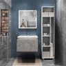 Тумба с раковиной Vigo Geometry 70 034 бетон-com подвесная цвет Бетон Белый