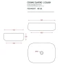 Раковина накладная Artceram Cognac 56 COL009 15 34 цвет Grigio oliva