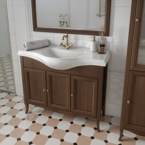 Тумба под раковину Caprigo Лион 105 38314-036.000.00.20 цвет Орех античный