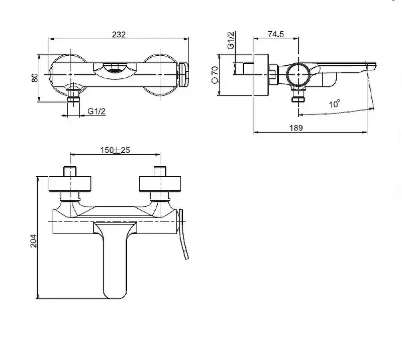 Смеситель для ванны Fima Carlo Frattini Flo F3804/1SN цвет Никель