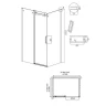 Душевой уголок Grossman Classic 130x100 120.K33.04.1310.10.00 профиль Хром стекло прозрачное