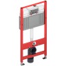 Комплект унитаза AQUAme AQM2002 с инсталляцией Tece Now 9400414 с сиденьем Микролифт и Черной матовой клавишей смыва фаянс подвесной
