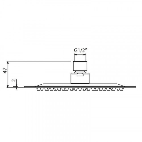 Верхний душ Gattoni Soffio SFAIQU30 Хром