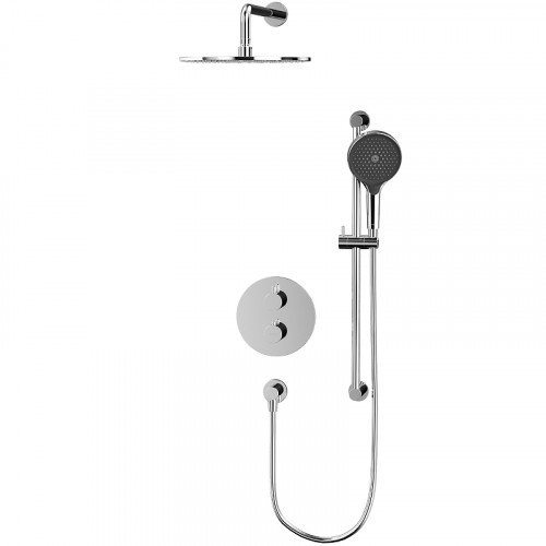 Душевая система Whitecross Y chrome YSET09TOPCR с термостатом Хром латунь встраиваемый