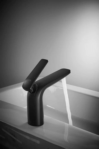 Смеситель для раковины Rose R39H R3901H Черный матовый латунь