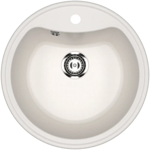 Кухонная мойка Ulgran Classic U-601-331 Белая искусственный камень (литьевой мрамор) встраиваемый