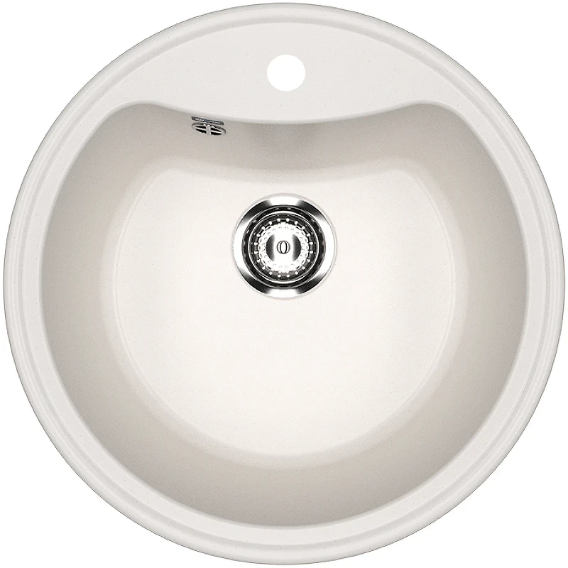 Кухонная мойка Ulgran Classic U-601-331 Белая искусственный камень (литьевой мрамор) встраиваемый