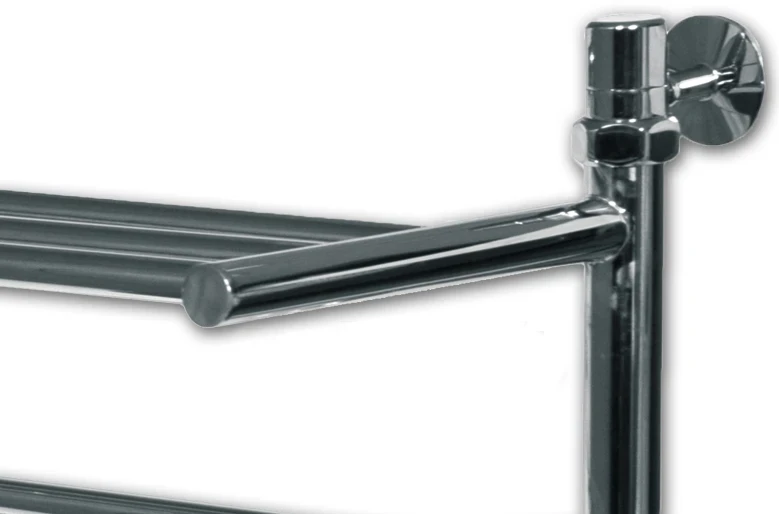 Водяной полотенцесушитель Ника Classic ЛП/ВП 60x40 с полкой Хром нержавеющая сталь
