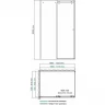 Душевой уголок WasserKRAFT Vils 110x80 56R14 профиль Хром стекло прозрачное