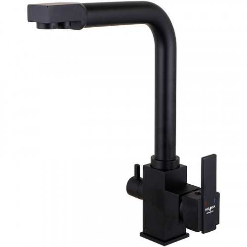 Смеситель для кухни Melodia della vita Perfetto MDV30201bk Черный латунь