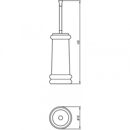 Ершик для унитаза Migliore Mirella Fortuna 30028 Хром