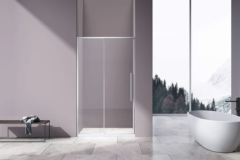 Душевая дверь Vincea Slim-N 110 VDS-4SN110CL профиль Хром стекло прозрачное