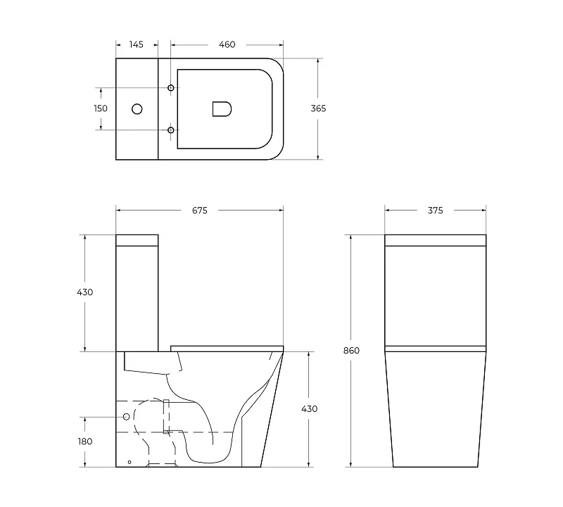 Унитаз компакт BelBagno Ardente-R BB02093CPR/SC цвет Белый без бачка с сиденьем Микролифт