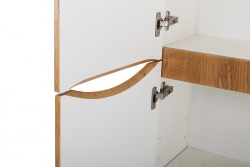 Шкаф пенал BelBagno Fly-Marino 40 L FLY-MARINO-1500-2A-SC-RN-P-L подвесной Rovere Nature МДФ / ЛДСП