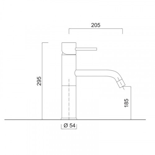 Смеситель для раковины Giulini Futuro F6539/SCNO Черный матовый