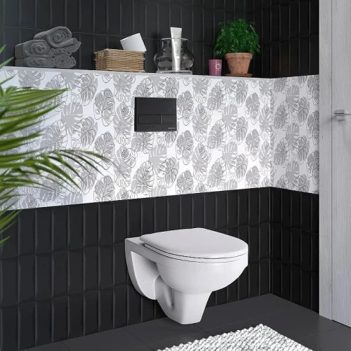 Комплект унитаза Berges Gamma 081105 с инсталляцией Cersanit Black 35 S-IN-BLACK-Cg-w с сиденьем Микролифт и клавишей смыва Хром