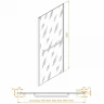 Душевая стенка RGW Z-060-1B 90 352206109-14 профиль Черный стекло прозрачное