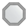 Зеркало Evoform Octagon 71х71 BY 7407 в багетной раме - Серебряная кольчуга 88