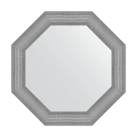 Зеркало Evoform Octagon 71х71 BY 7407 в багетной раме - Серебряная кольчуга 88