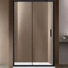 Душевая дверь Vincea Garda 150 VDS-1G150CLB профиль Черный стекло прозрачное
