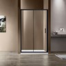 Душевая дверь Vincea Garda 150 VDS-1G150CLB профиль Черный стекло прозрачное