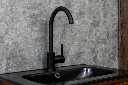 Смеситель для кухни Orange OneLife P04-001B Черный