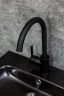 Смеситель для кухни Orange OneLife P04-001B Черный