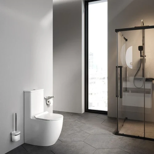 Унитаз компакт AM.PM Like Aquaspin C808600SC цвет Белый с бачком и сиденьем Микролифт