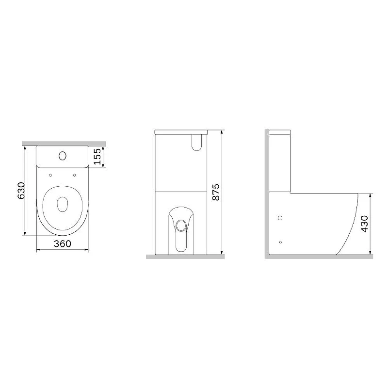 Унитаз компакт AM.PM Like Aquaspin C808600SC цвет Белый с бачком и сиденьем Микролифт