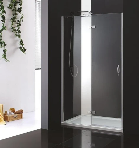 Душевая дверь Cezares Bergamo 90 L BERGAMO-W-B-12-90-C-Cr-L профиль Хром стекло прозрачное