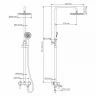 Душевая система WasserKRAFT A14201.14 цвет Никель